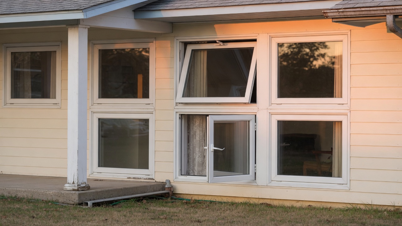 American home with European tilt-and-turn windows