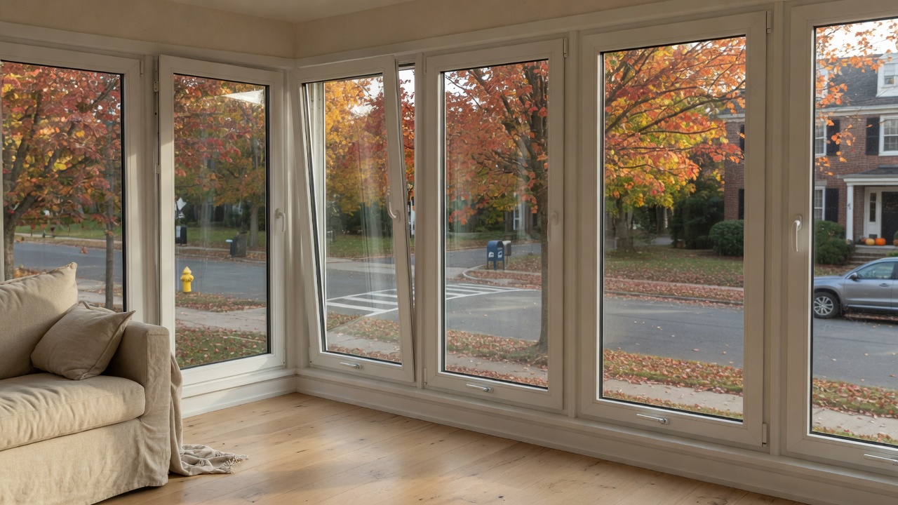 European tilt-and-turn windows filling a bright room